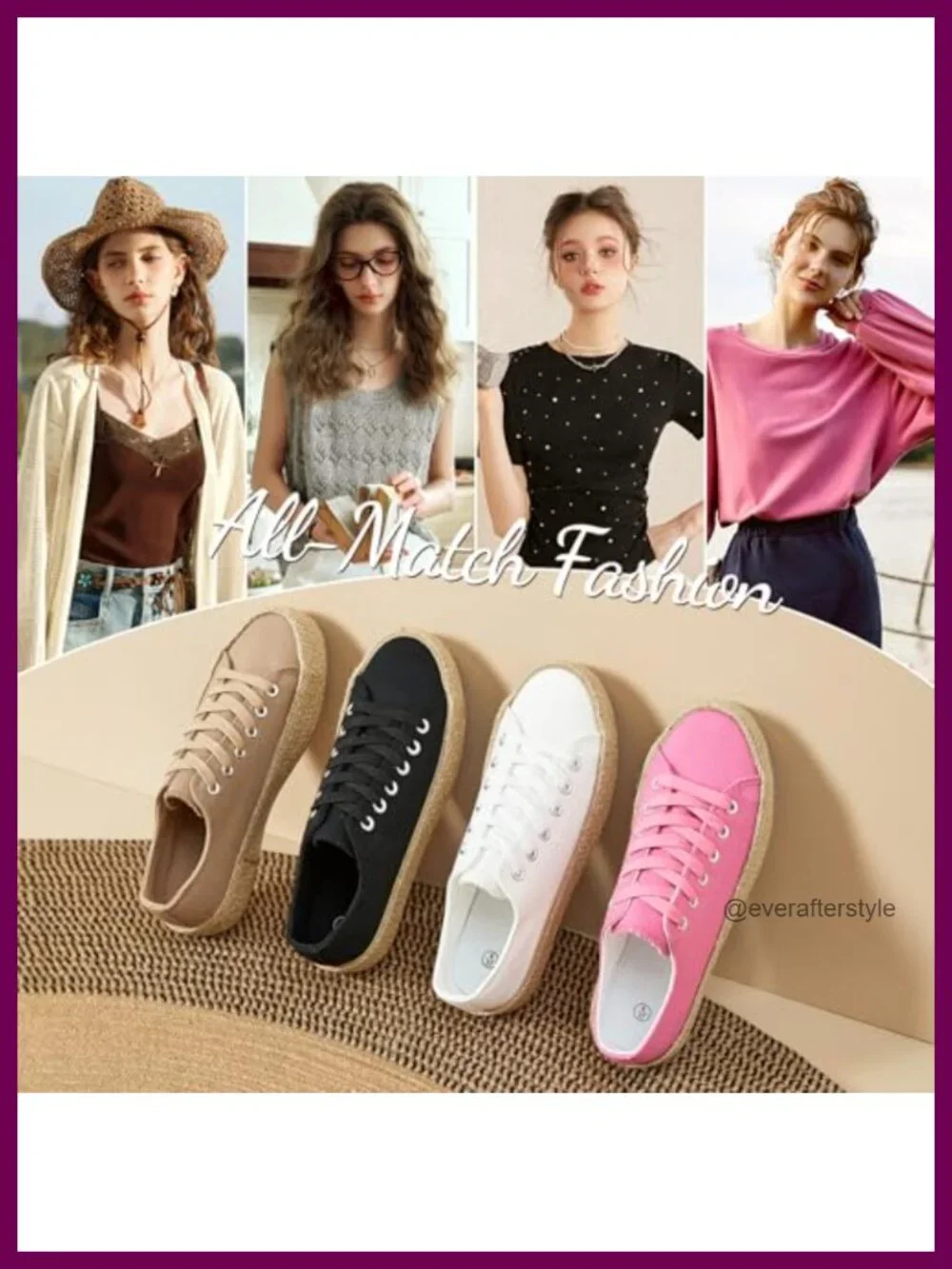 Women's Canvas Platform Sneakers Lace-up Low Top Shoes